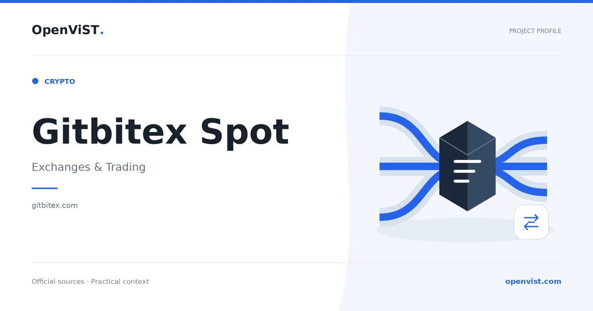 Gitbitex Spot — OpenViST project profile in Exchanges & Trading.
