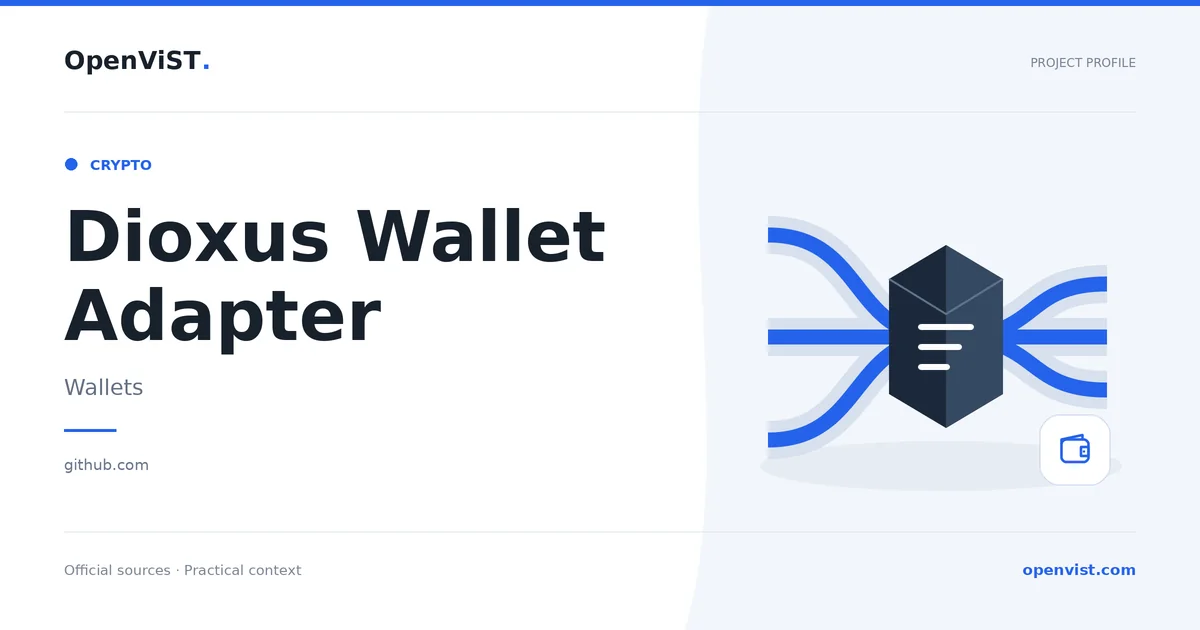 Dioxus Wallet Adapter — OpenViST project profile in Wallets.