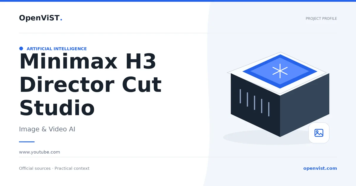 Minimax H3 Director Cut Studio — OpenViST project profile in Image & Video AI.