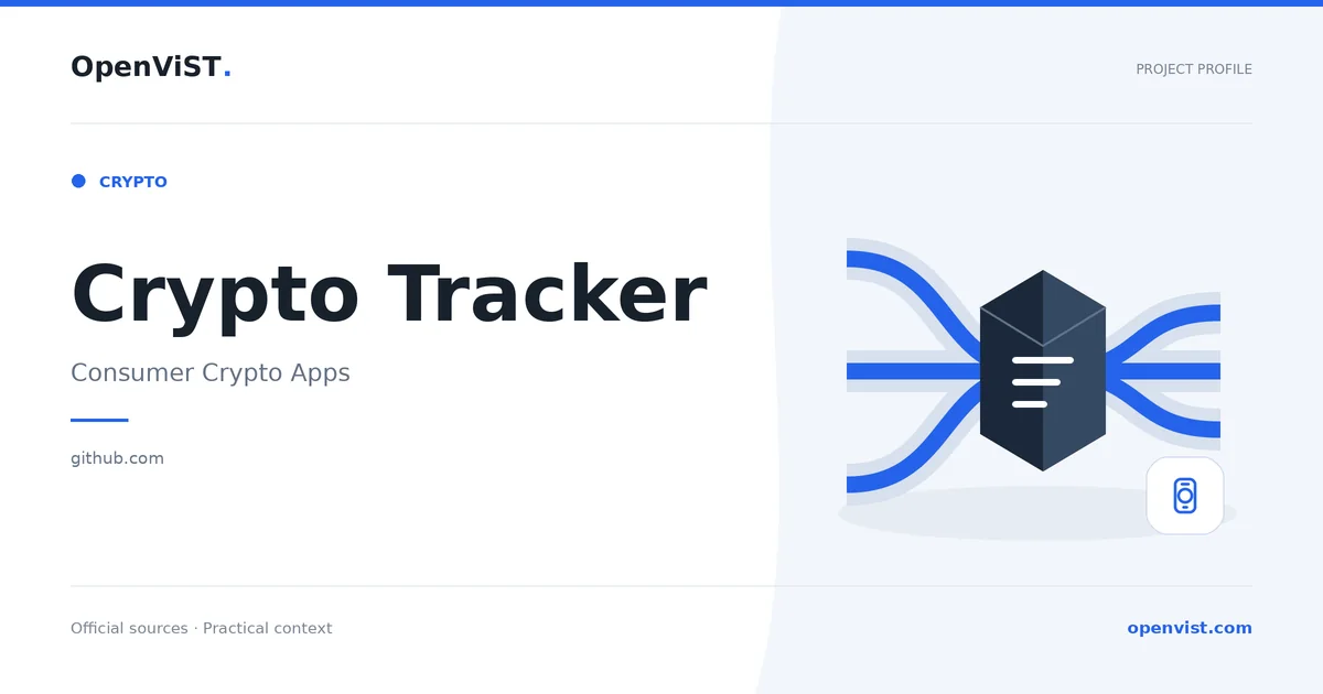 Crypto Tracker — OpenViST project profile in Consumer Crypto Apps.