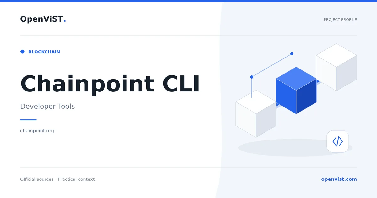 Chainpoint CLI — OpenViST project profile in Developer Tools.