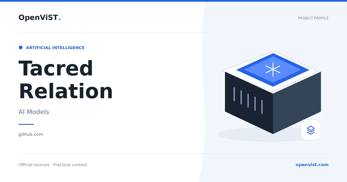 Tacred Relation — OpenViST project profile in AI Models.