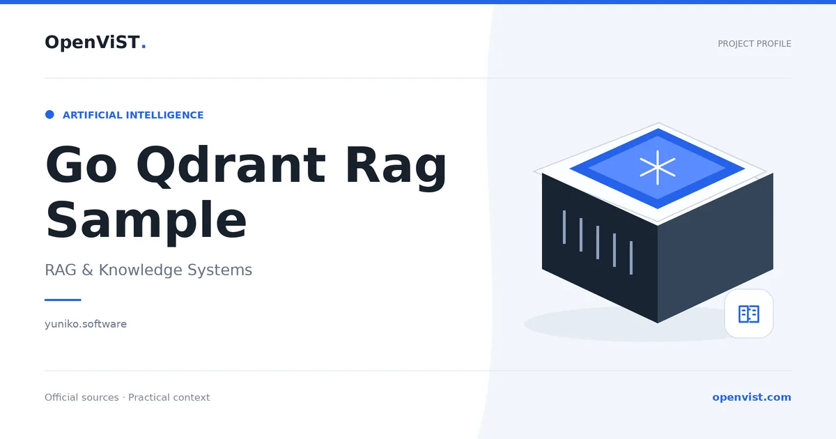 Go Qdrant Rag Sample — OpenViST project profile in RAG & Knowledge Systems.