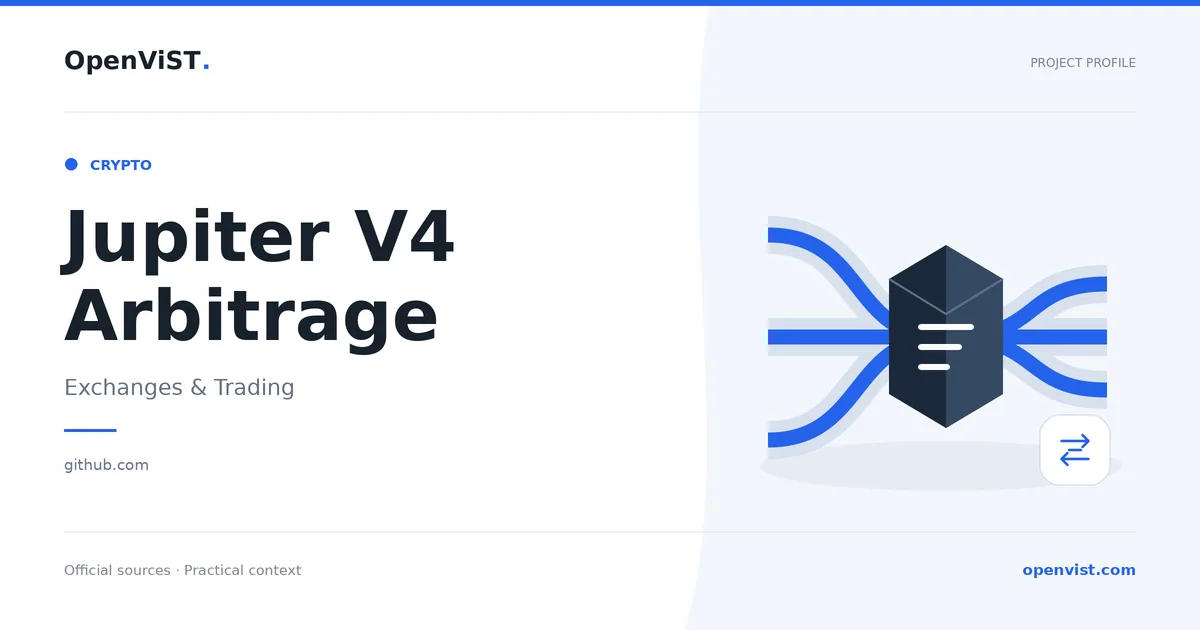 Jupiter V4 Arbitrage — OpenViST project profile in Exchanges & Trading.