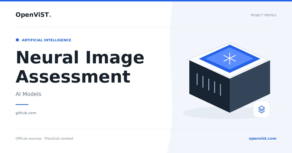 Neural Image Assessment — OpenViST project profile in AI Models.