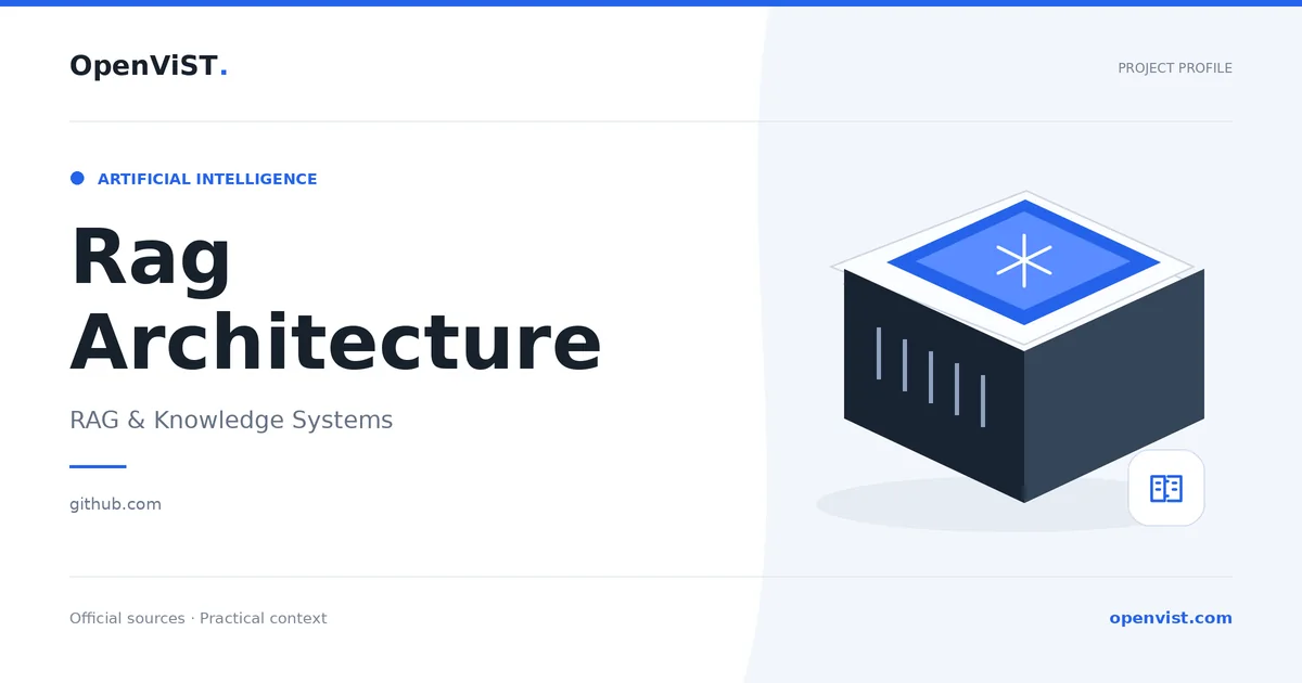 Rag Architecture — OpenViST project profile in RAG & Knowledge Systems.