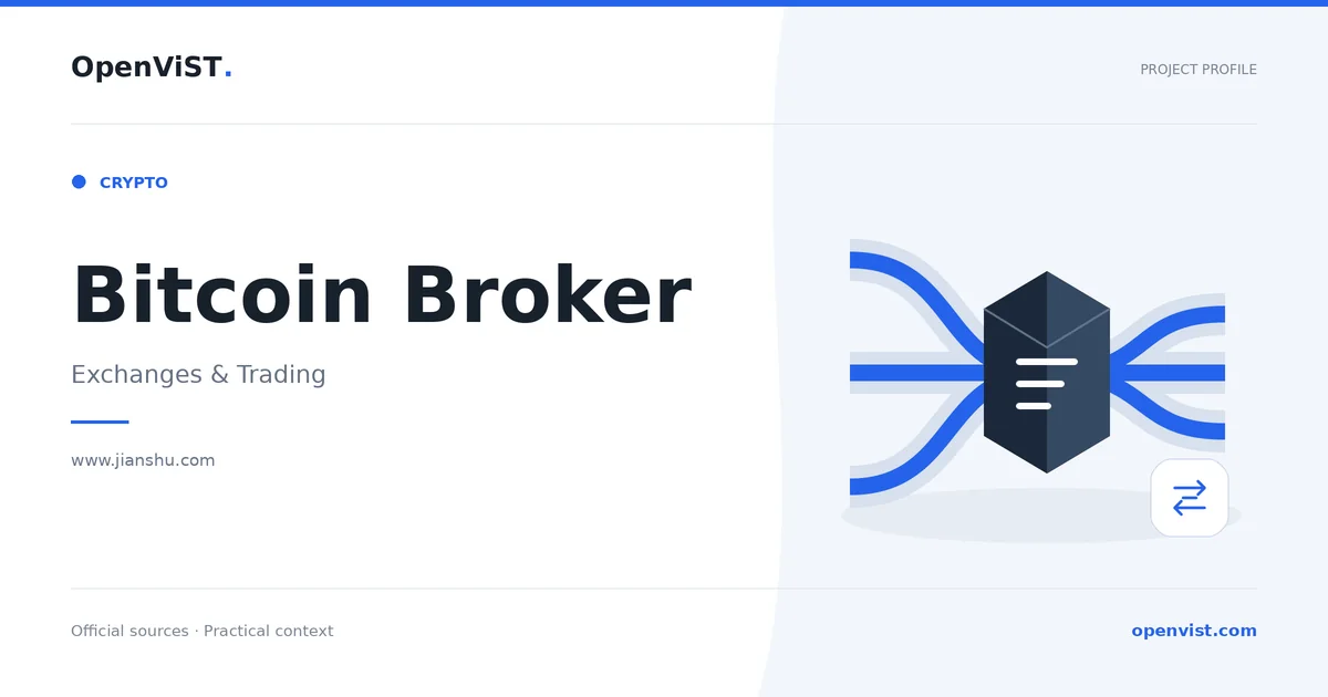 Bitcoin Broker — OpenViST project profile in Exchanges & Trading.