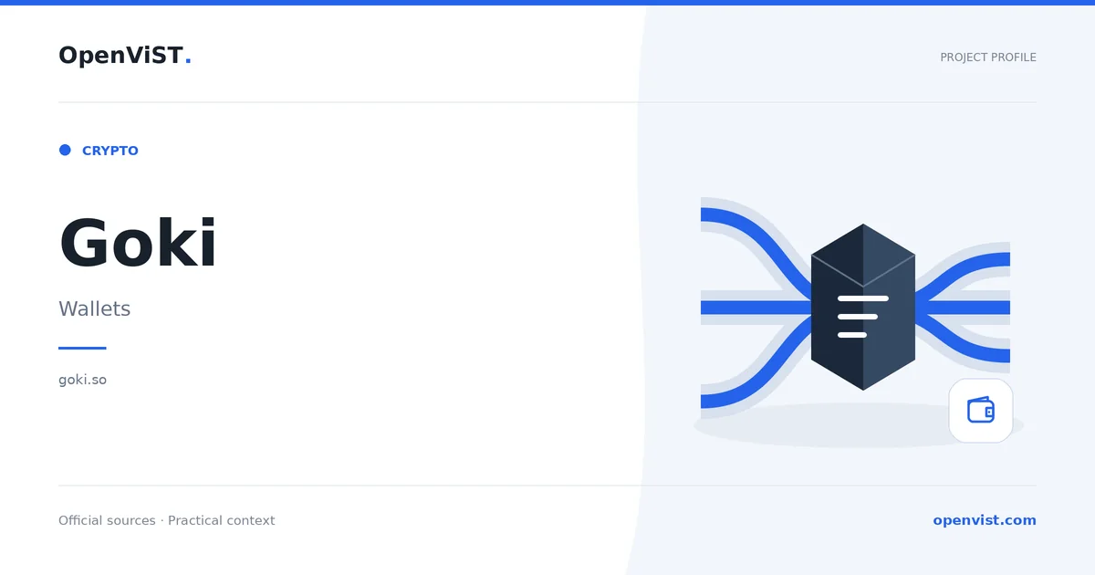 Goki — OpenViST project profile in Wallets.