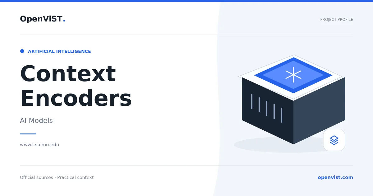 Context Encoders — OpenViST project profile in AI Models.