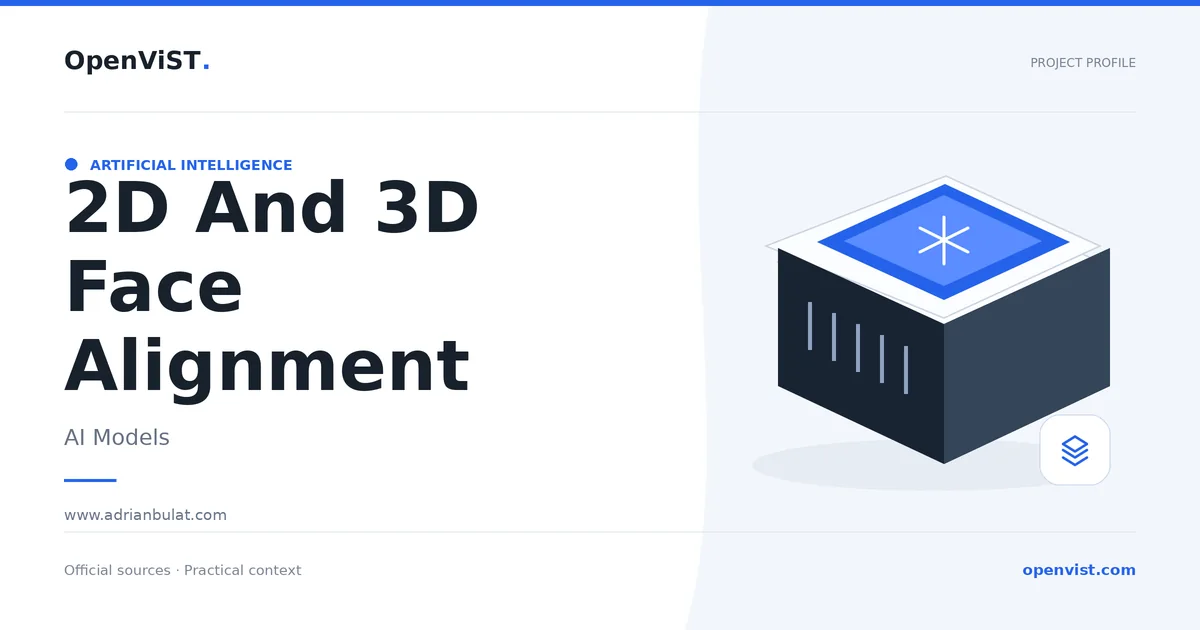 2D And 3D Face Alignment — OpenViST project profile in AI Models.