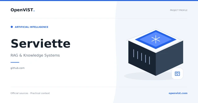 Serviette — OpenViST project profile in RAG & Knowledge Systems.